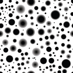 Seamless vector texture - circles on a white