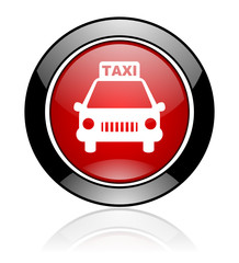 Red round vector icon