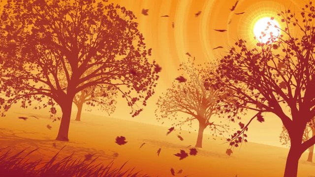 Loopable animation of a landscape showing the four seasons. Check my portfolio for more of this series of animations that show the four seasons. Each of the animations have matching movement so they may be edited together seamlessly.