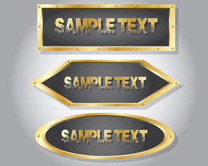 golden ancient banner