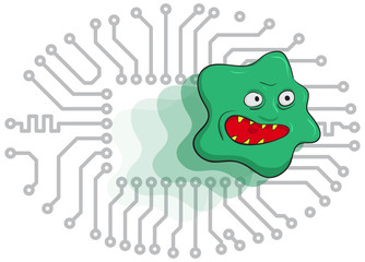 Dangerous computer virus has infected the electronics