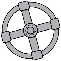 Obraz premium A simple image of the gas valve