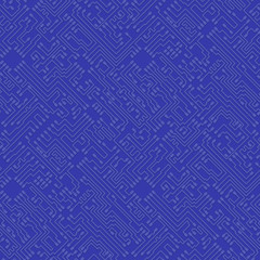 Microchip abstract vector blue background - high tech circuit bo