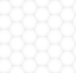 White and gray hexagonal abstract texture. Vector graphical patt