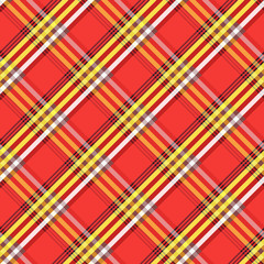 Fabric with diagonal lines checkered pattern. Repeat tribal maas