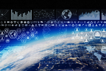 Global network and data exchange over the world