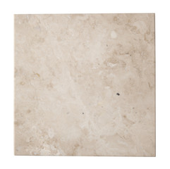 A marble tile chopping board isolated on a white background