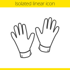 Gloves linear icon