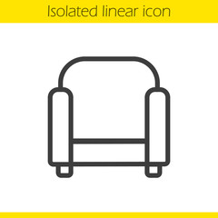 Armchair linear icon