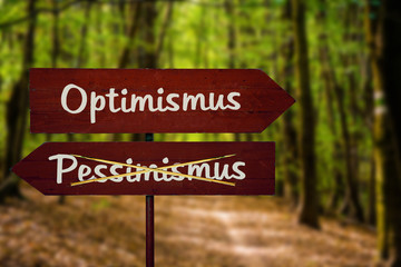 Schild 104 - Optimismus