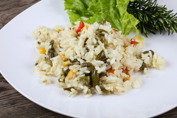 Rice with vegetables