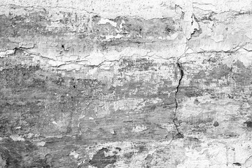 Wall fragment with scratches and cracks