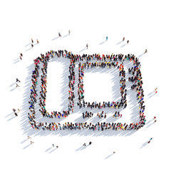 telephone people 3D rendering