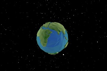 3D background model low polygon