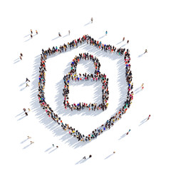 lock people 3D rendering