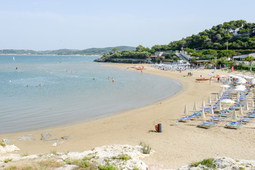 Fototapeta na wymiar Beach on the coast of Torre Canne