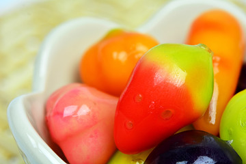 deletable imitation fruits (Strawberry shaped)