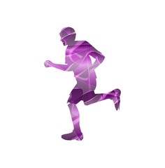 vector illustration of man running 
