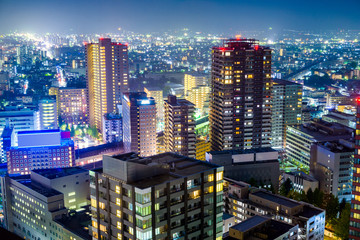 Fototapeta na wymiar Sendai Japan Cityscape