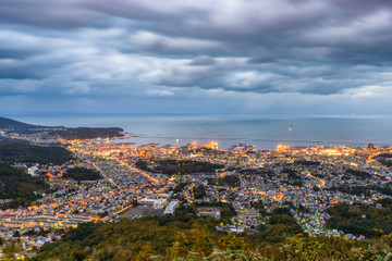 Otaru, Japan Town skyline