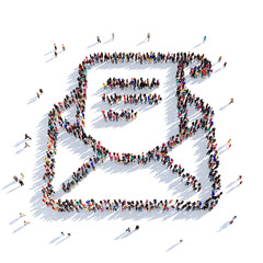 letter people 3D rendering