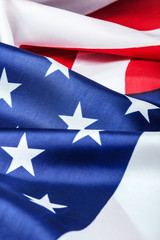 American flag Close-up