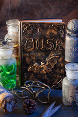 witch apothecary jars magic potions halloween decoration