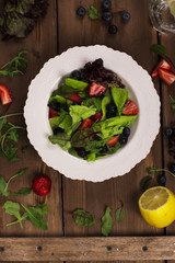 Raw food diet - fresh summer salad