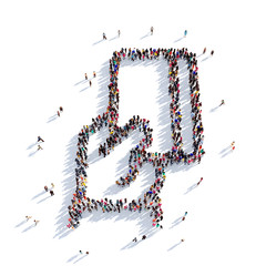 credit card people 3D rendering