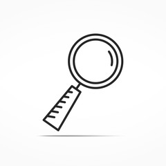 Magnifying Glass Line Icon