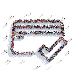 credit card people 3D rendering