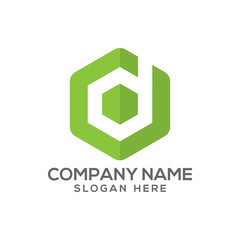 Letter D logo vector - typography