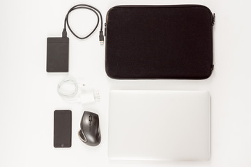 Fototapeta premium Flat lay Notebook