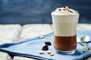 Peanut butter chocolate mousse parfait