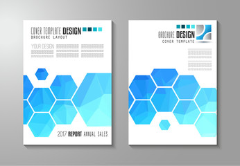 Brochure template, Flyer Design or Depliant Cover for business