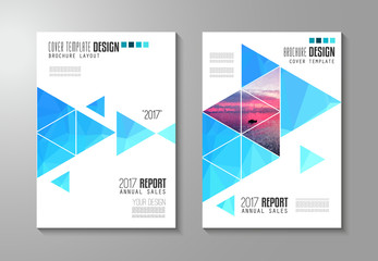 Brochure template, Flyer Design or Depliant Cover for business