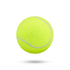 tennis ball on white background. tennis ball isolated.