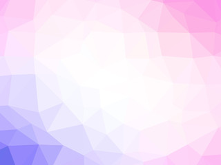Abstract purple pink white gradient polygon shaped background