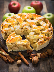 Homemade apple pie 