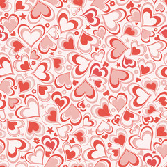 Seamless background with hearts - 116957293