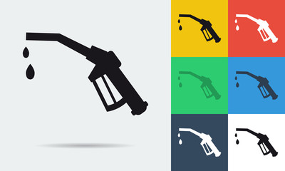 Vector icon of refueling nozzle