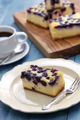 blueberry cheesecake, homemade dessert