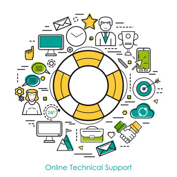 Technical Support Online - Line Concept