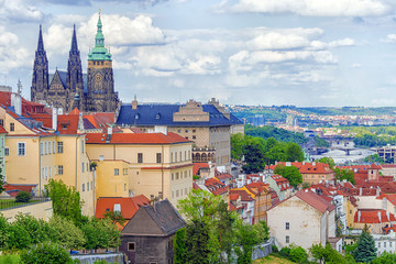 panorama of Prague, Czech Republic