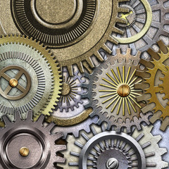 metallic gears background