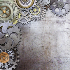 Fototapety  metallic gears background