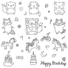 Obraz premium Different elements of design for children