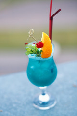 Cocktail blue lagoon