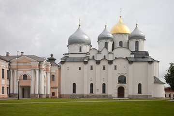 Veliky Novgorod. Russian Federation. View of St. Sophia Cathedral.
