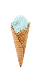 ice cream in waffle cup